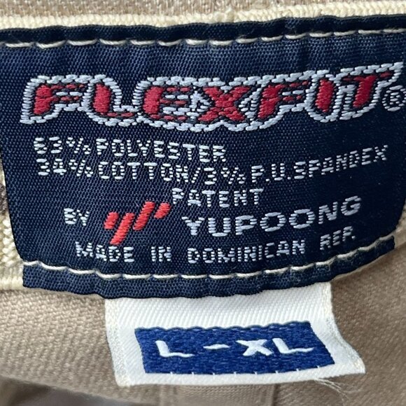 Cam Dan‎ Recycling Hat Cap Fitted Large Adult One Size Beige Flexfit Mens - Picture 7 of 9